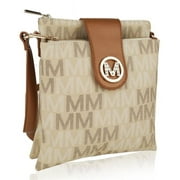 MKF Collection  Nadien Milan M Signature Crossbody Bag, Beige