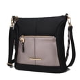 thumbnail image 1 of MKF Collection Nala Vegan Leather Women's Shoulder Bag, Trendy Crossbody Purse Handbag by Mia K - Black Pewter, 1 of 7