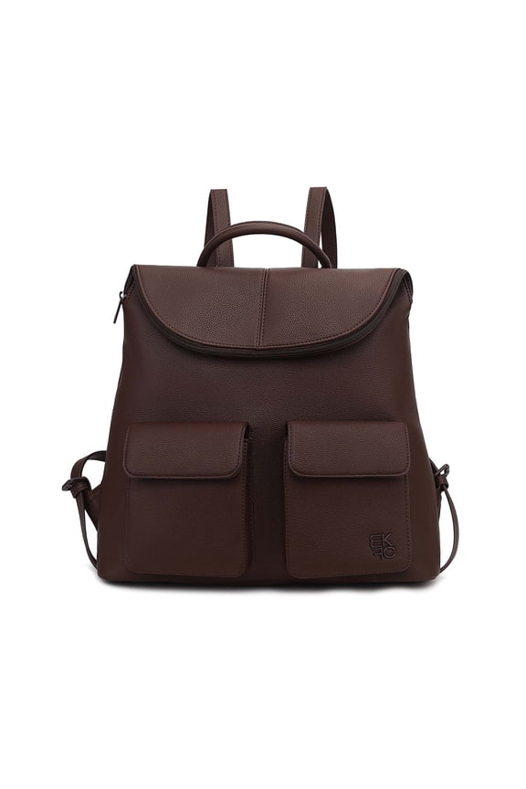 Natalie Women’s Multi-Pocket Backpack, Stylish Vegan Leather Shoulder Bag, Travel Bag, School Bag, Work Bag, Casual Everyday Bag, Lightweight Organizer Backpack by Mia K