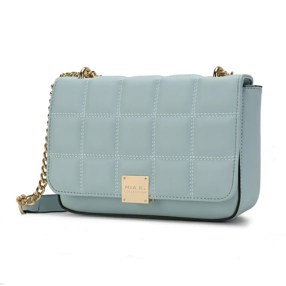 MKF Collection Nyra Quilted Vegan Leather Women's Shoulder Bag by Mia K. - Seafoam