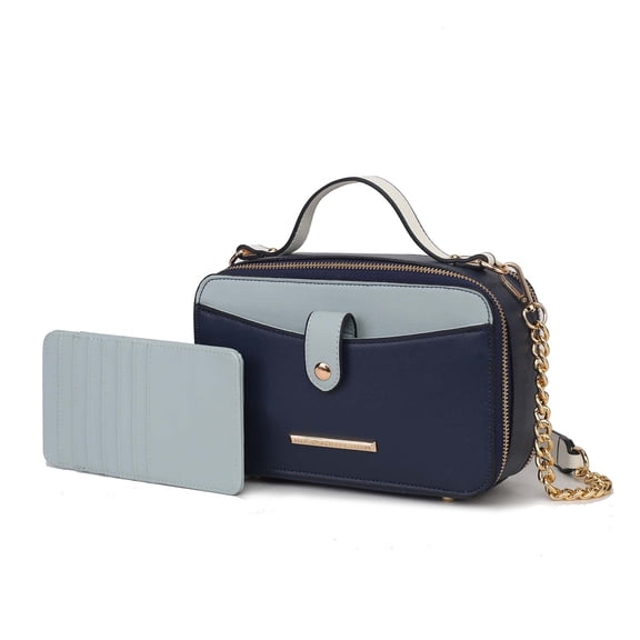 MKF Collection Oaklyn Vegan Leather Women's Crossbody Bag, Camera Bag Shoulder Bag Handbag by Mia K