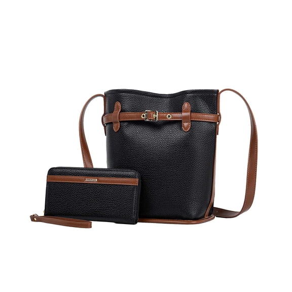 MKF Collection Odette Bucket Bag with Wallet Women's Crossbody Bag Handbag Shoulder Bag Purse by Mia K