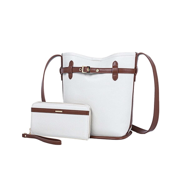 MKF Collection Odette Bucket Bag with Wallet Women's Crossbody Bag Handbag Shoulder Bag Purse by Mia K