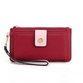 thumbnail image 1 of MKF Collection Olympe Women’s Vegan Leather Handbag Wristlet Wallet by Mia K - Wine Pink, 1 of 9