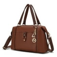thumbnail image 1 of MKF Collection Opal Vegan Leather Medium Weekender Handbag for Women by Mia K - Cognac Coffee, 1 of 7