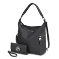 thumbnail image 1 of MKF Collection Ophelia Vegan Leather Women's Hobo Bag by Mia K with Wallet - 2 pieces, 1 of 10