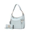 thumbnail image 1 of MKF Collection Ophelia Women Hobo Bag with Wallet Vegan Leather Shoulder Bag Handbag Purse Set by Mia K- Light Blue, 1 of 7