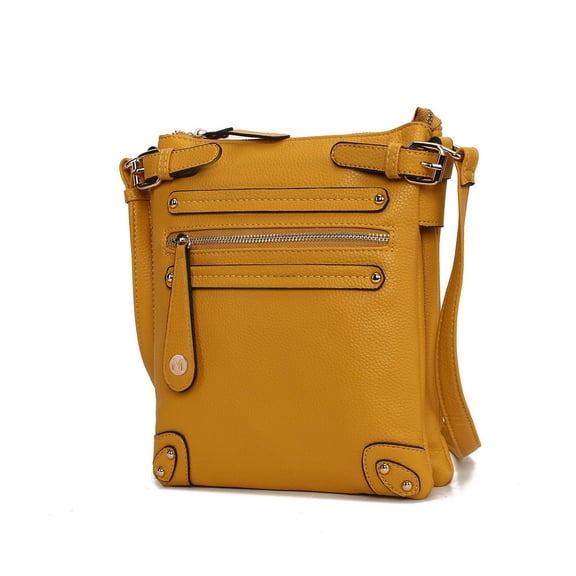 MKF Collection Parker Vegan Leather Women's Crossbody Bag, Functional Purse Shoulder Bag Handbag by Mia K