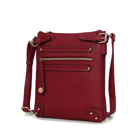MKF Collection Parker Vegan Leather Women's Crossbody Bag, Functional Purse Shoulder Bag Handbag by Mia K