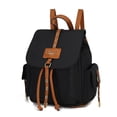 thumbnail image 1 of MKF Collection Paula Vegan Leather Women's Backpack, Functional Bookbag Purse Handbag by Mia K - Black Cognac, 1 of 9