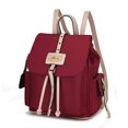 thumbnail image 1 of MKF Collection Paula Vegan Leather Women's Backpack, Functional Bookbag Purse Handbag by Mia K - Wine Blush, 1 of 9