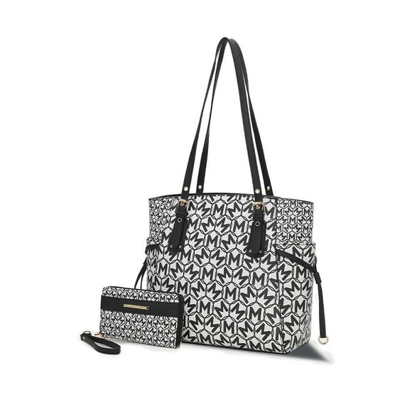 MKF Collection Pauline Women’s Vegan Leather Tote Bag with Wallet by Mia K-Black