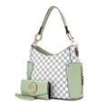 thumbnail image 1 of MKF Collection Penelope Vegan Leather Women's Shoulder Bag, Sleek Hobo Purse Handbag & Wristlet Wallet 2 pcs by Mia K - Mint, 1 of 9