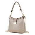 thumbnail image 1 of MKF Collection Pilar Vegan Leather Women's Shoulder Bag, Functional Hobo Purse Handbag by Mia K - Taupe, 1 of 8