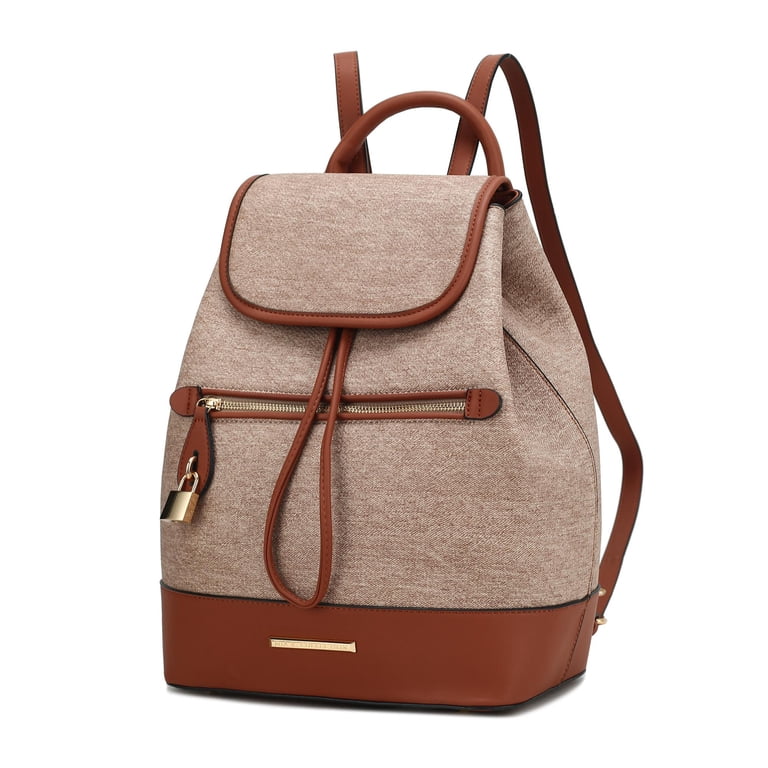 cognac faux leather backpack Epic Adventure In Brown The Time Resistance Leather Backpack for Women is a handcrafted shoulder bag made from Italian full Brown faux leather backpack with