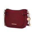 thumbnail image 1 of MKF Collection Raelynn Vegan Leather Women's Shoulder Bag, Stylish Crossbody Purse Handbag by Mia K - Red, 1 of 9