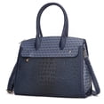 thumbnail image 1 of MKF Collection Reidy Crocodile Women Tote Bag, Handbag Purse by Mia K - Navy Blue, 1 of 7