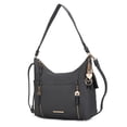 thumbnail image 1 of MKF Collection Ruby Vegan Leather Women's Shoulder Bag, Elegant Hobo Purse Handbag by Mia K - Charcoal Gray, 1 of 9
