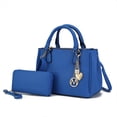 thumbnail image 1 of MKF Collection Ruth Women's Satchel Bag with Wallet, Vegan Leather Handbag Purse by Mia K- Royel Blue, 1 of 9