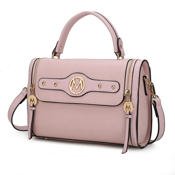 MKF Collection Sabrina Women Shoulder Bag, Crossover Purse Handbag by Mia K - Blush