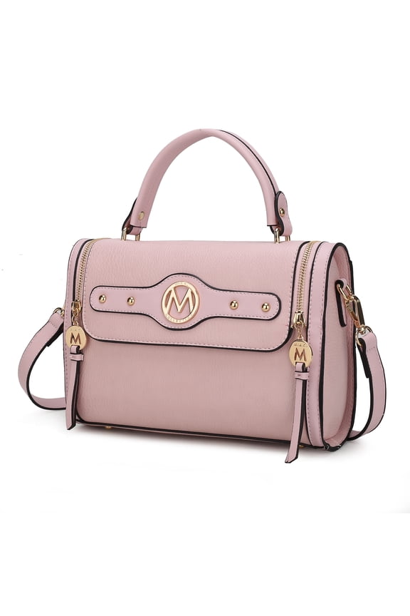 Sabrina Women Shoulder Bag, Crossover Purse Handbag by Mia K - Blush