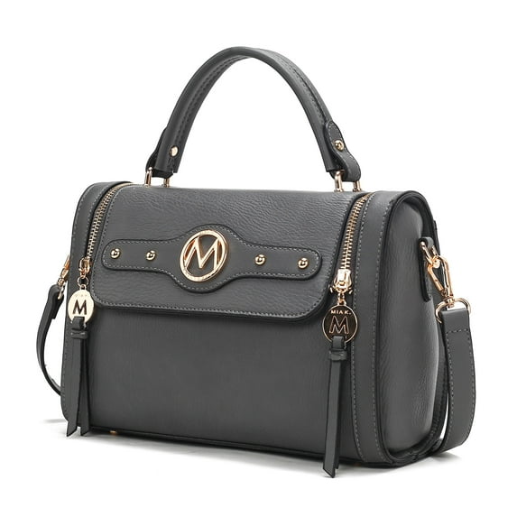 MKF Collection Sabrina Women Shoulder Bag, Crossover Purse Handbag by Mia K - Charcoal Gray