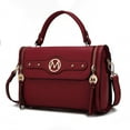 thumbnail image 1 of MKF Collection Sabrina Women Shoulder Bag, Crossover Purse Handbag by Mia K - Wine Red, 1 of 8