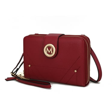 MKF Collection Sage Cell-phone - Wallet Crossbody Handbag with Optional Wristlet by Mia K