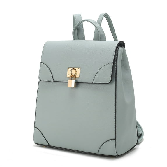MKF Collection Sansa Vegan Leather Women's Backpack, Sleek Bookbag Purse by Mia K - Denim