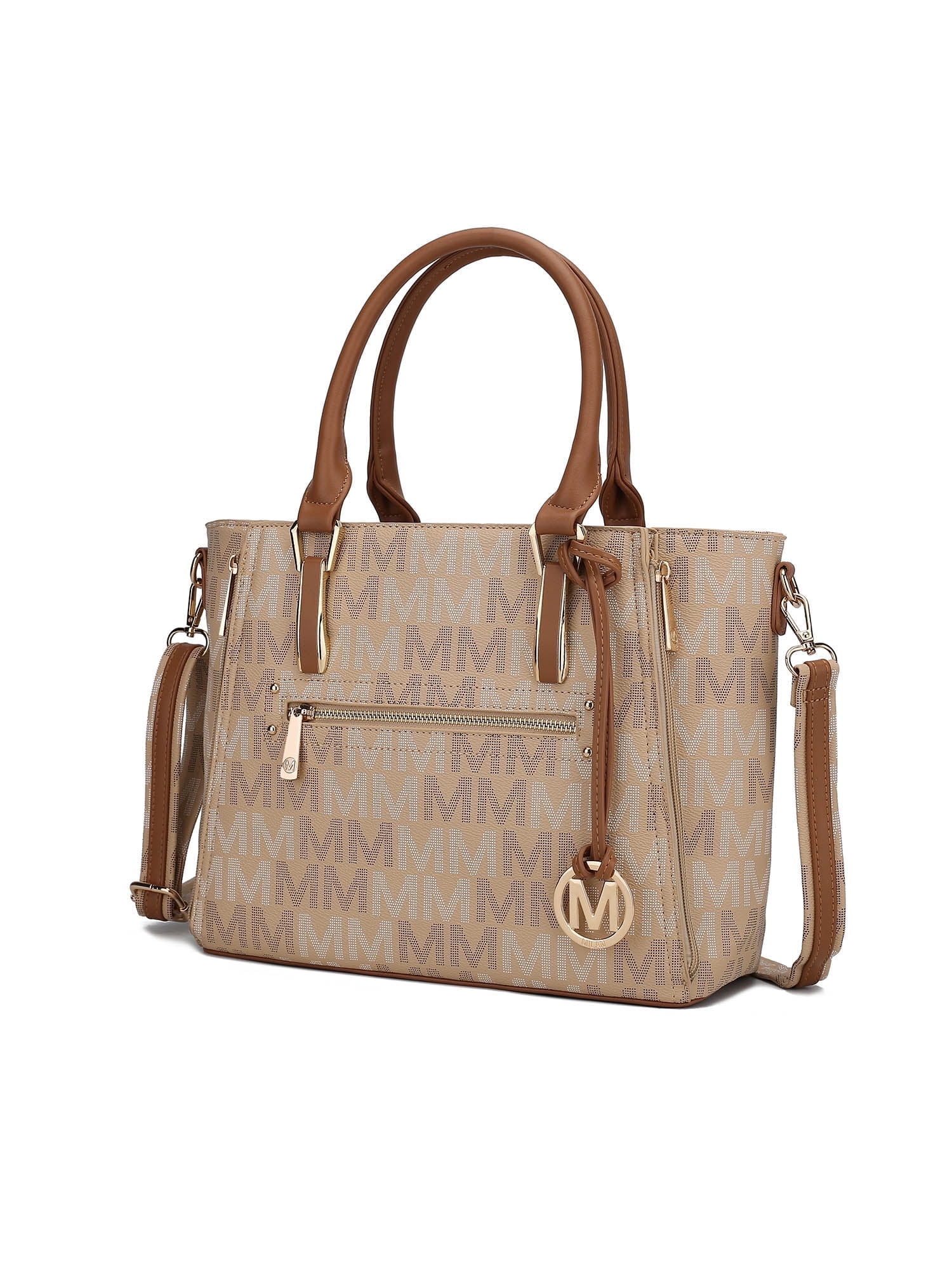 MKF Collection Jules Vegan Leather Tote Bag For Women - Structured Shoulder Bag With M Logo - View #4