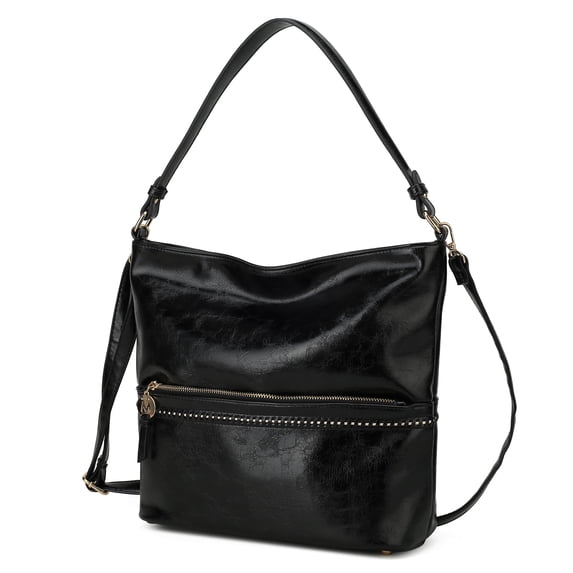 MKF Collection Sierra Women’s Vegan Leather Shoulder Bag by Mia K - Black