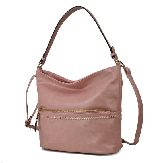 MKF Collection Sierra Women’s Vegan Leather Shoulder Bag by Mia K - Pink