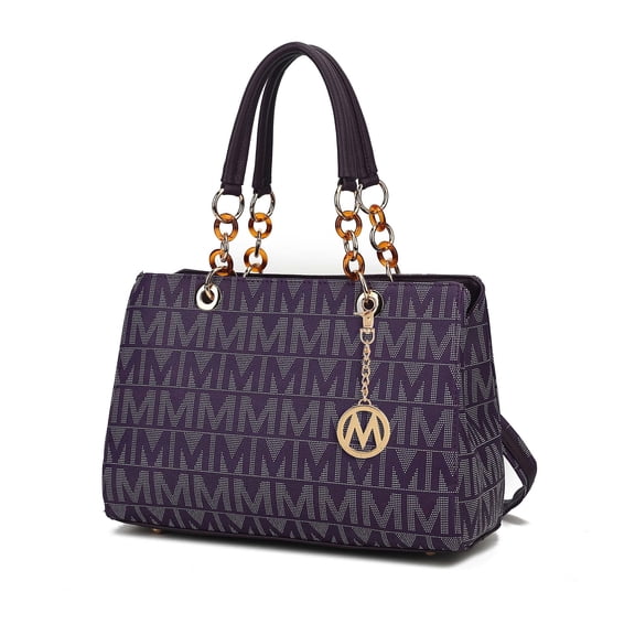 MKF Collection Sirna Women's Satchel Bag Signature Vegan LeatherShoulder Bag Handbag Purse By Mia K.