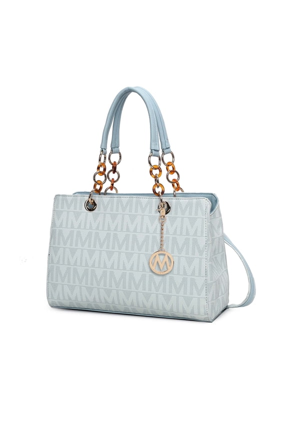 Sirna Women's Satchel Bag Signature Vegan LeatherShoulder Bag Handbag Purse By Mia K.