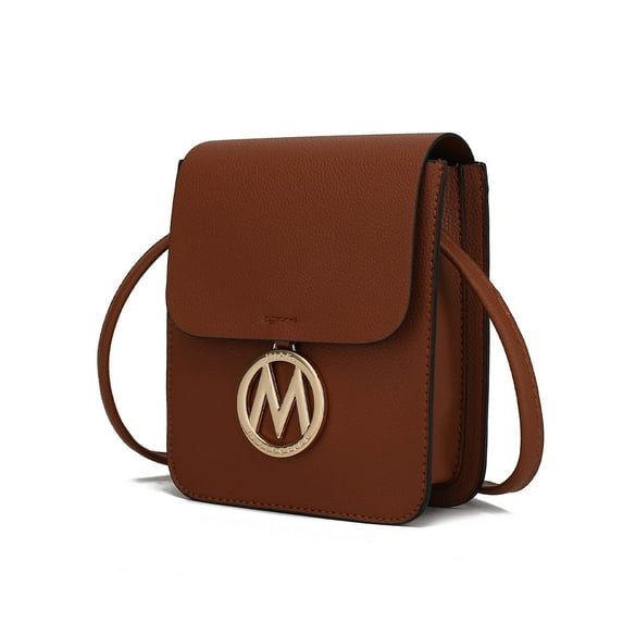 MKF Collection Skylar Small Crossbody Bag Vegan Leather Crossover Bag Handbag By Mia K