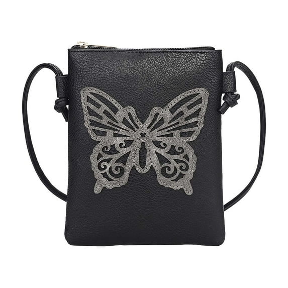 MKF Collection Skyli Crossbody Bag, Vegan Leather Shoulder Bag Handbag Purse by Mia K