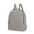 thumbnail image 1 of MKF Collection Sloane Vegan Leather Multi Pocket Women's Backpack, Elegant Functional Bookbag Purse Handbag by Mia K - Light Gray, 1 of 10