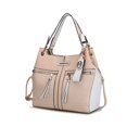 thumbnail image 1 of MKF Collection Sofia Women's Tote Bag Vegan Leather Hanbag by Mia K. - Beige, 1 of 6