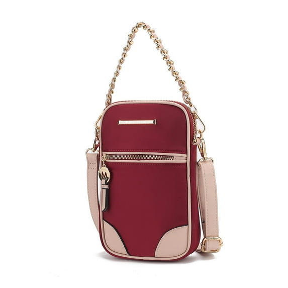 MKF Collection Sue Women's Crossbody bag, Nylon Shoulder Bag Female Crossover Bag Handbag by Mia K
