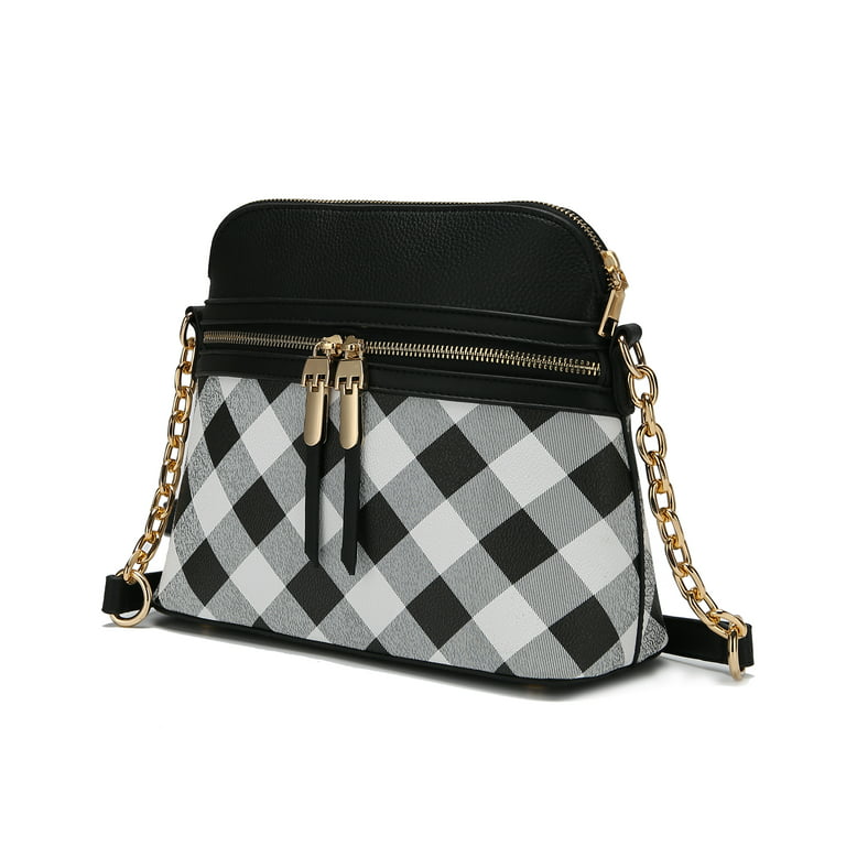 MKF Collection Suki Checkered Crossbody Bag