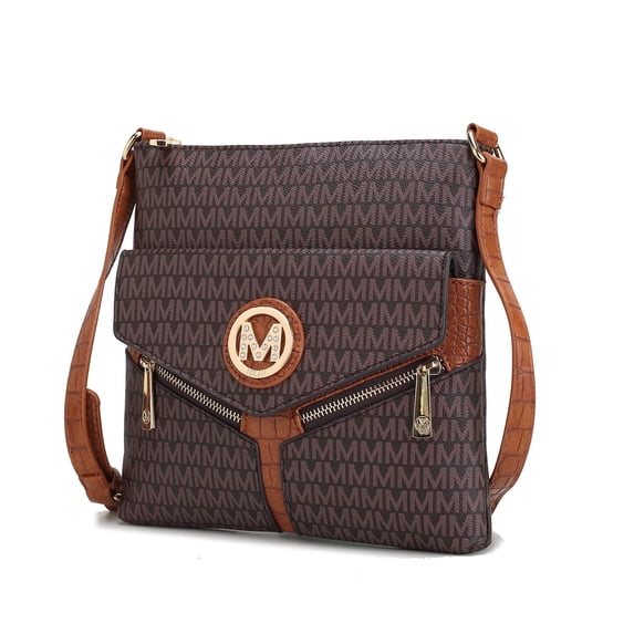 MKF Collection Tania Women's Crossbody Bag, Vegan leather Shoulder Bag Handbag by Mia K