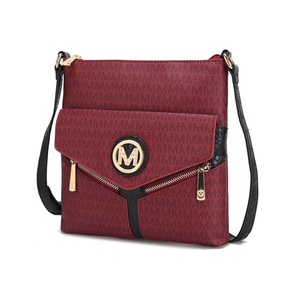 MKF Collection Tania Women's Crossbody Bag, Vegan leather Shoulder Bag Handbag by Mia K