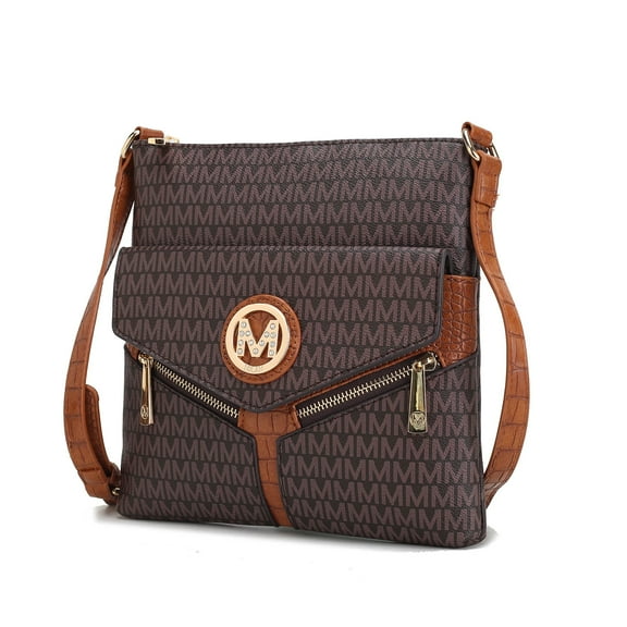 MKF Collection Tania Women's Crossbody Bag, Vegan leather Shoulder Bag Handbag by Mia K