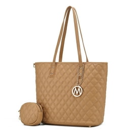 MKF Collection Lady Women s Tote Bag Small Tote with Wallet Signature Vegan Leather Handbag Set by Mia K. Burgundy Walmart