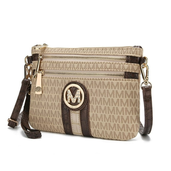 MKF Collection Tarren Signature Crossbody Handbag Wristlet by Mia K.