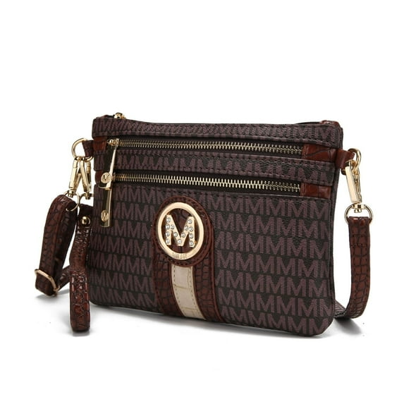 MKF Collection Tarren Signature Crossbody Handbag Wristlet by Mia K.