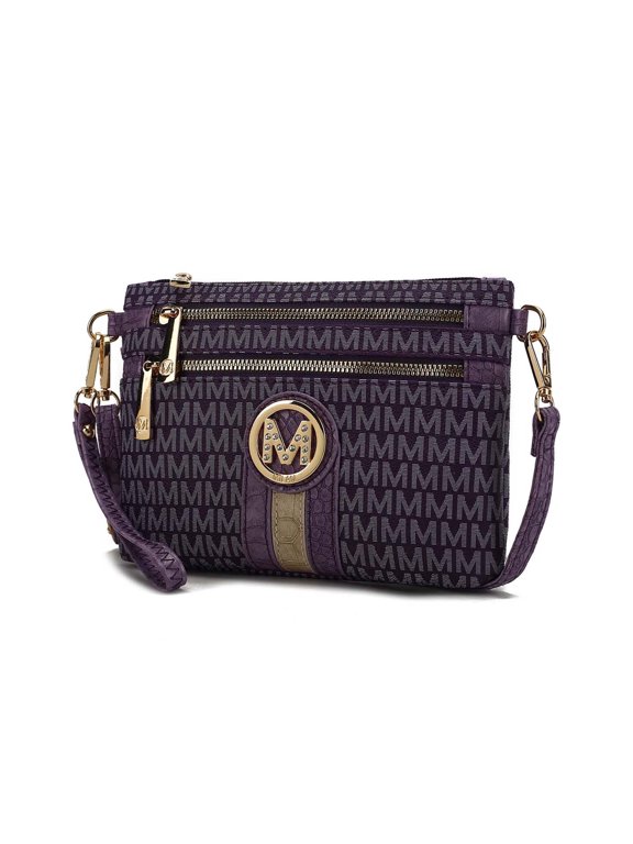 Tarren Vegan Leather Women's Wristlet Crossbody Bag, Stylish Purse Clutch Handbag by Mia K