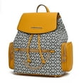 thumbnail image 1 of MKF Collection The Issah Backpack Stylish Vegan Leather, Spacious Design, and Versatile Handbag M Monogram Desing by Mia K.- Mustard, 1 of 7