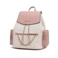 thumbnail image 1 of MKF Collection The Issah Backpack Stylish Vegan Leather, Spacious Design, and Versatile Handbag M Monogram Desing by Mia K.- Peach, 1 of 7