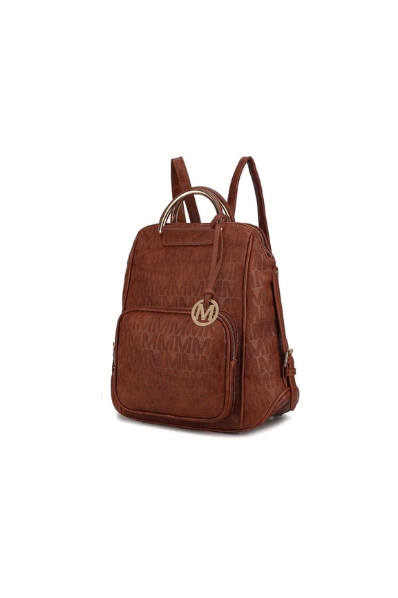 Torra Vegan Leather Women's Backpack for Travel, Work and School by Mia K - Camel